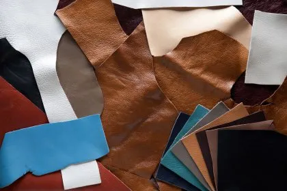 Ritagli di pelle di diversi colori